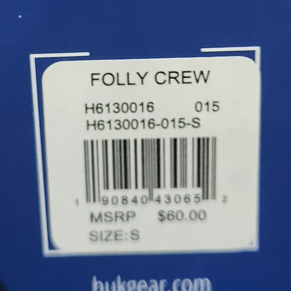 NWT - HuK Folly Crew grey long sleeve - Picture 7 of 7